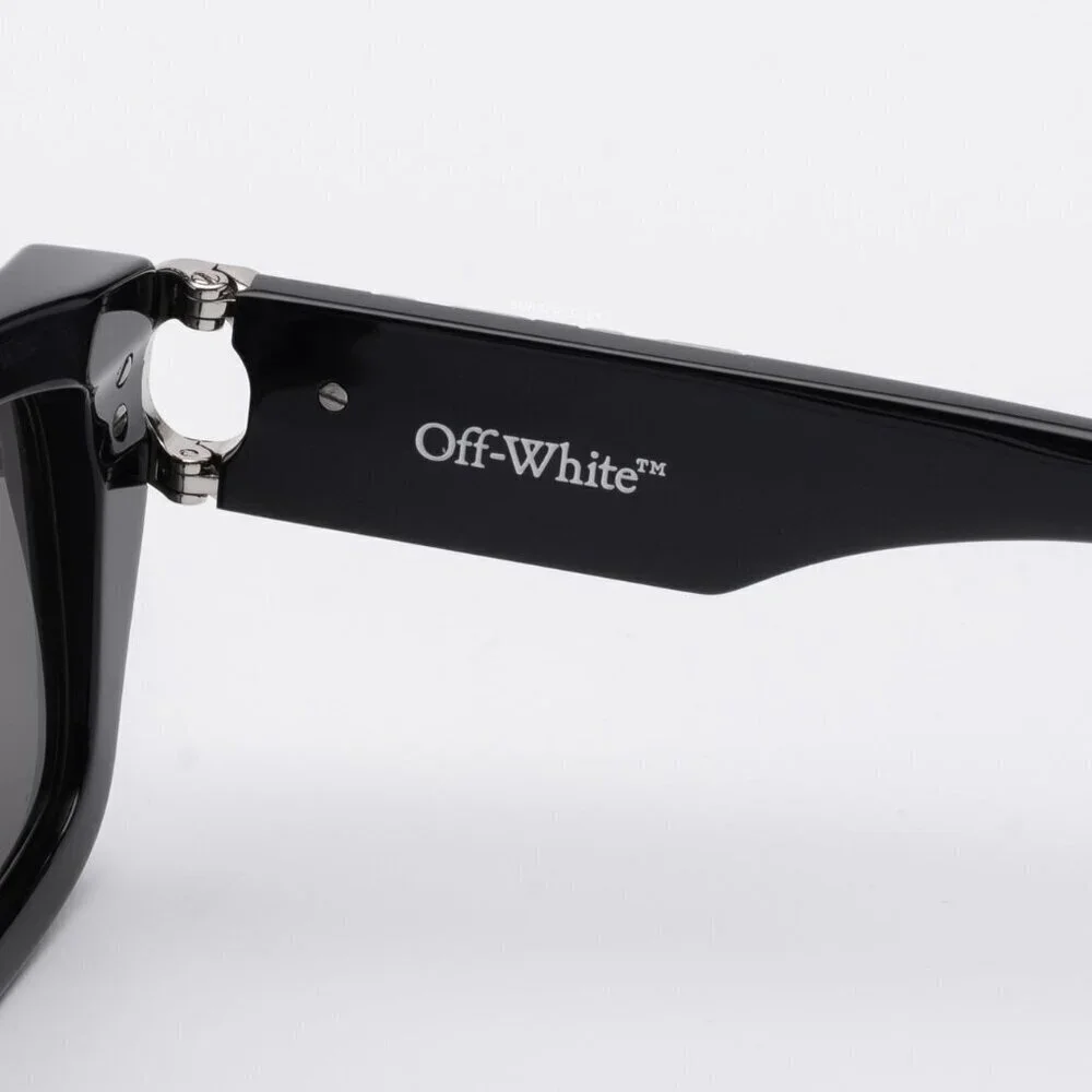 NWT Off-White Hays Black Rectangle 54mm Sunglasses